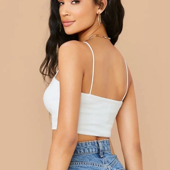 Ribbed cami crop top - Picture 2 of 2